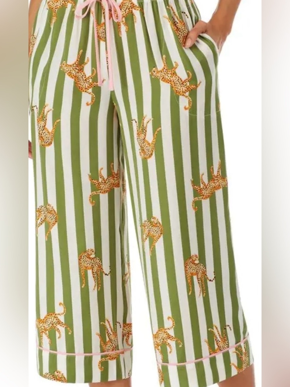 Room Service Wide Leg Crop Pajama Pants